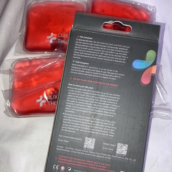 4-Pack Hand Warmer reusable cold and hot packs new - Picture 2 of 4